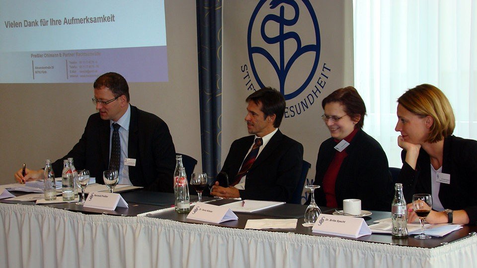 Dr. Motz, RA Preißler, Dr. Köster-Steinebach, Dr. Specht: Mehr Wettbewerb im System (v.l.n.r.).