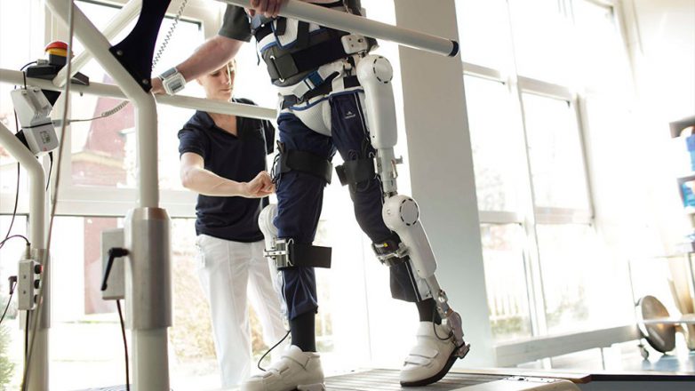 Training mit dem HAL-Exoske­lett verbes­sert Gehfä­hig­keit von Rücken­mark­ver­letz­ten