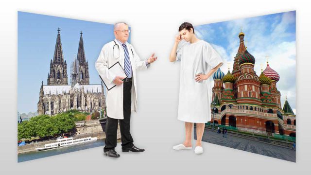 Patien­ten­ver­mitt­lung aus Russland: NordMedi hilft bei Reisen zum Medizin­stand­ort Deutsch­land
