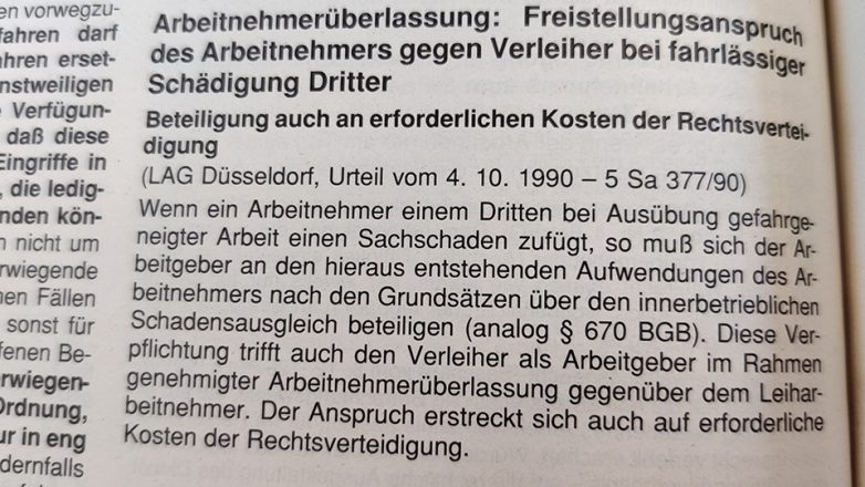 Haftung eines Leiharbeitnehmers bei Behandlungsfehler