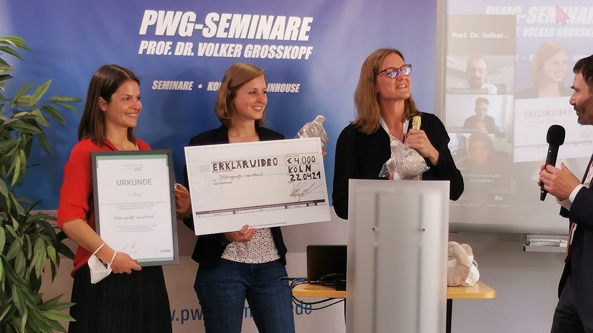 Die Siegerinnen des diesjährigen Innovationsforums: Das Sprachlern-Institut