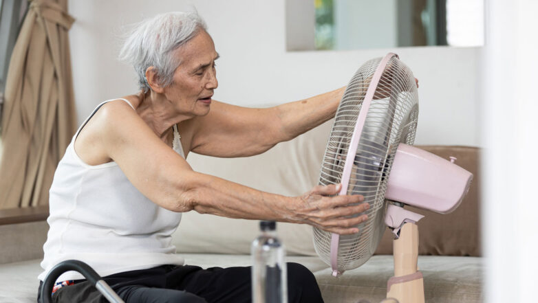 Senio­ren­heime sind nur selten gegen Hitze­wel­len gerüs­tet