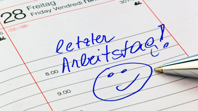 Letzter Arbeitstag