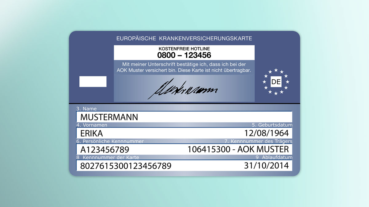 Europäische Krankenversicherungskarte