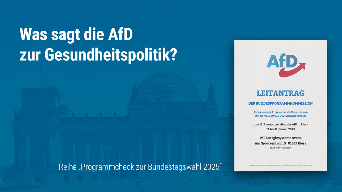 "Programmcheck zur Bundestagswahl 2025": AfD